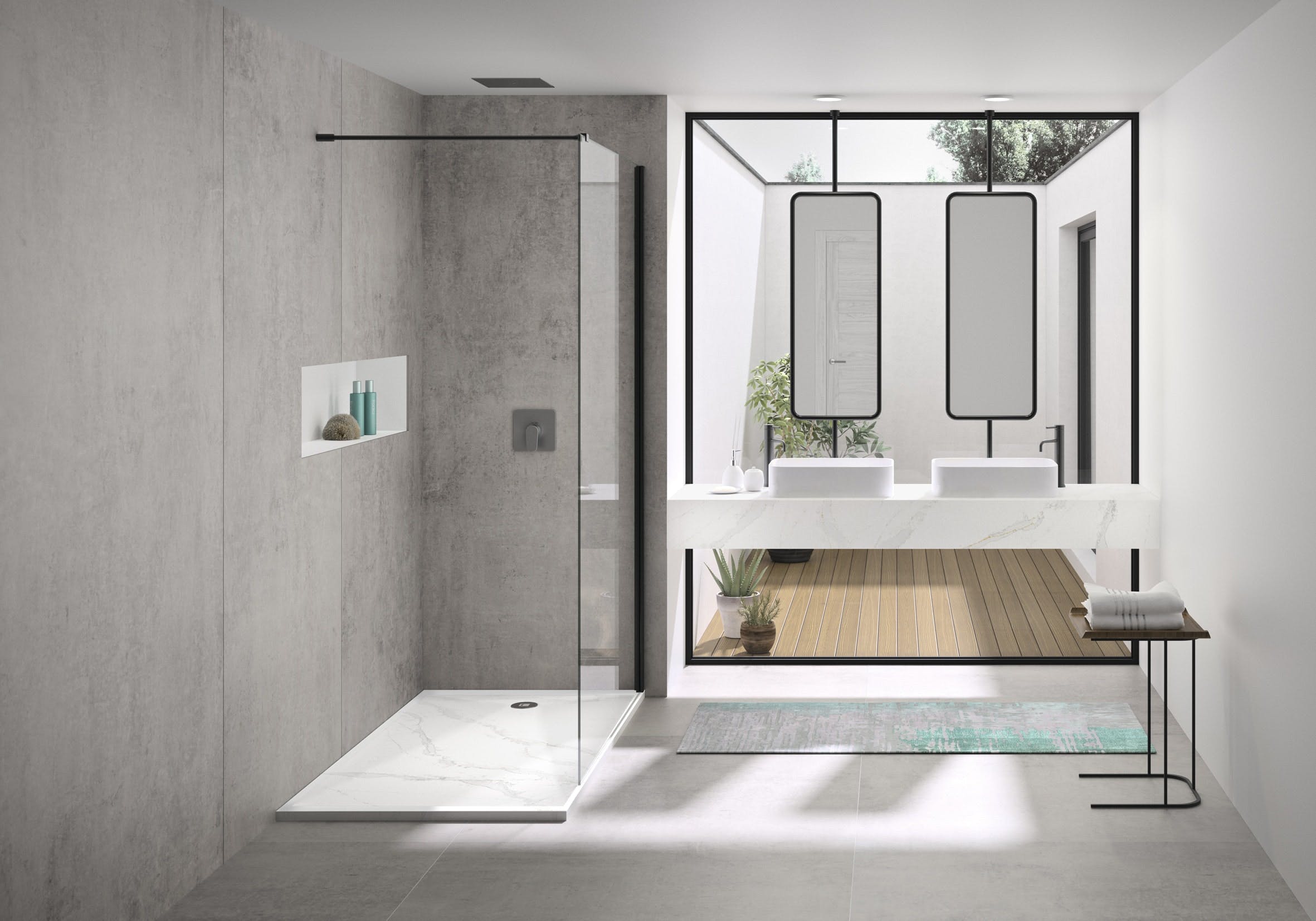 Image number 35 of the current section of Five Design Ideas for Grey and White Bathrooms in Cosentino Ireland
