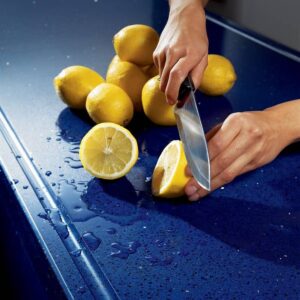 Image of encimera cocina azul resistente in blue-kitchen-countertops - Cosentino
