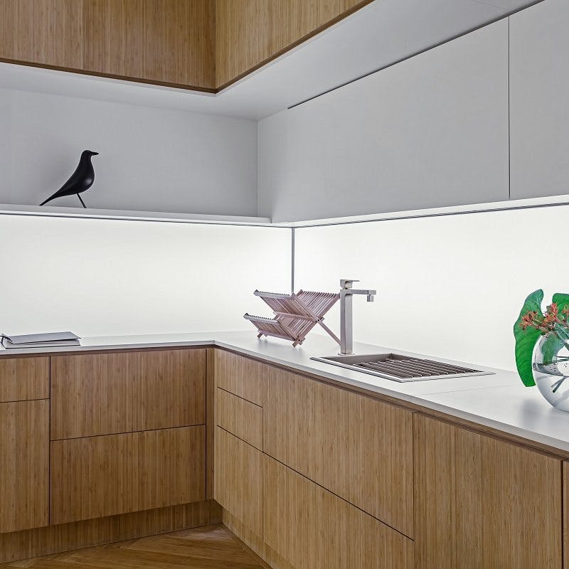 Image of encimera cocina blanca zenith 1 in White Kitchen Countertops - Cosentino