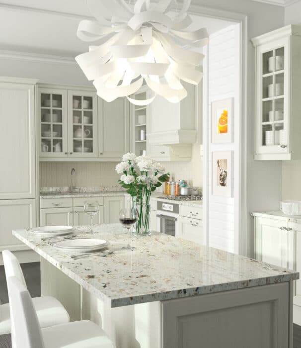 Image of CS BLANCO GABRIELLE AMB in Properties and types of granite – a material that is taking homes by storm - Cosentino