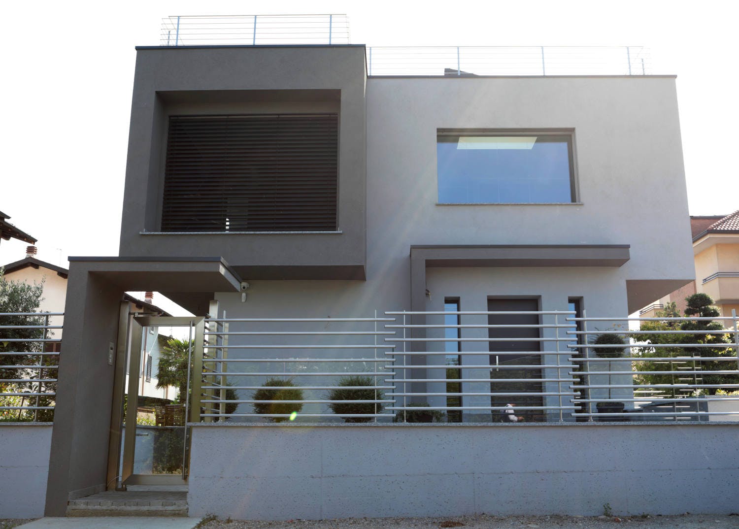 Image of Villa Legnano 1 in An open-plan, industrial-style home showcasing Dekton Kelya - Cosentino