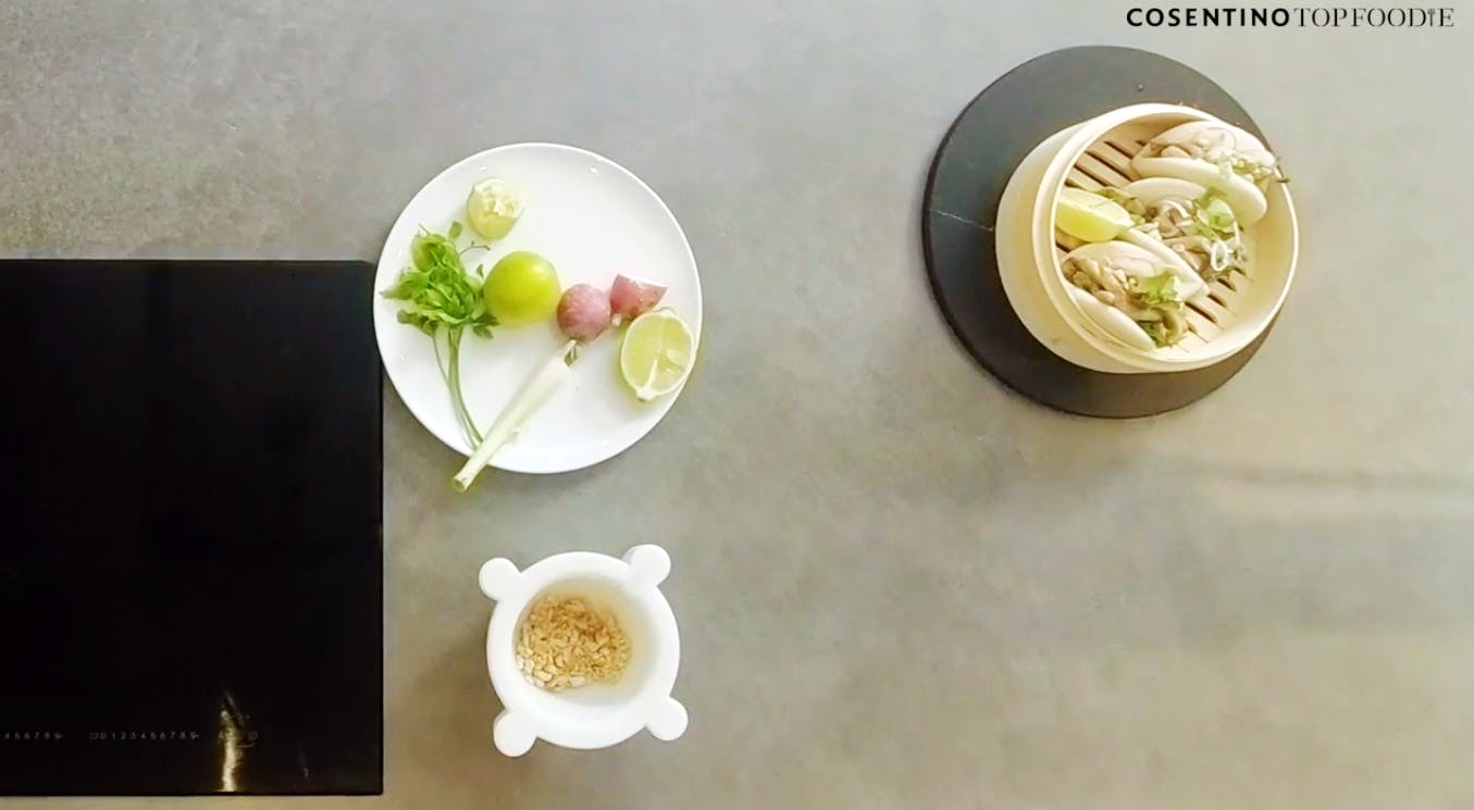 Image of bao in Marta Simonet's Bao Buns Recipe - Cosentino