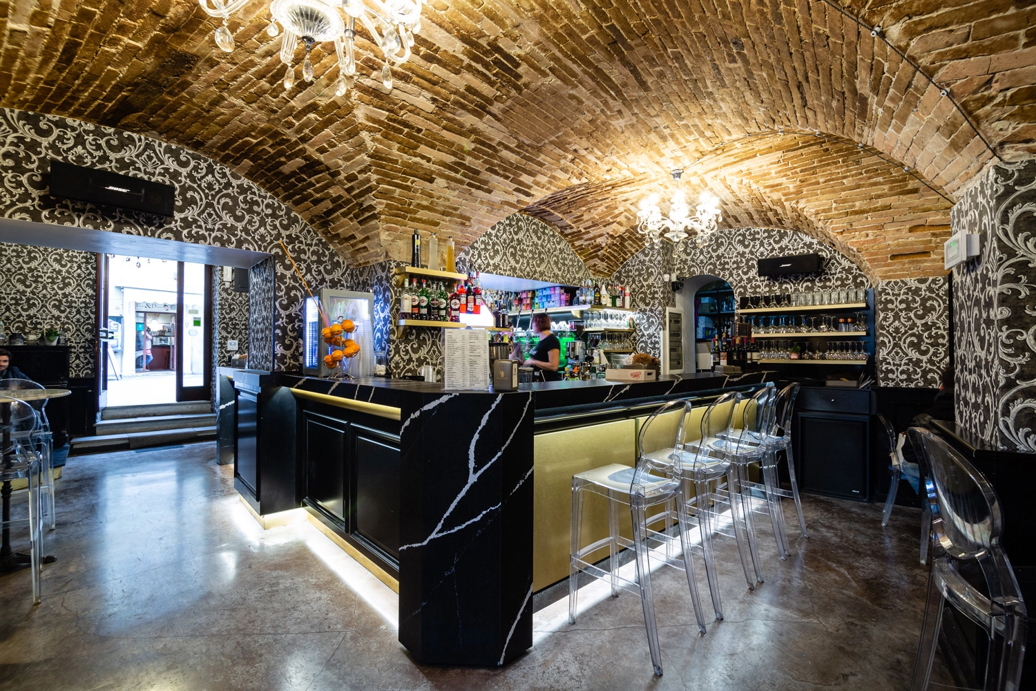 Image of Cosentino Caffe Morlacchi Perugia Silestone 524 in Luxury interior spaces at Cape Town Stadium - Cosentino