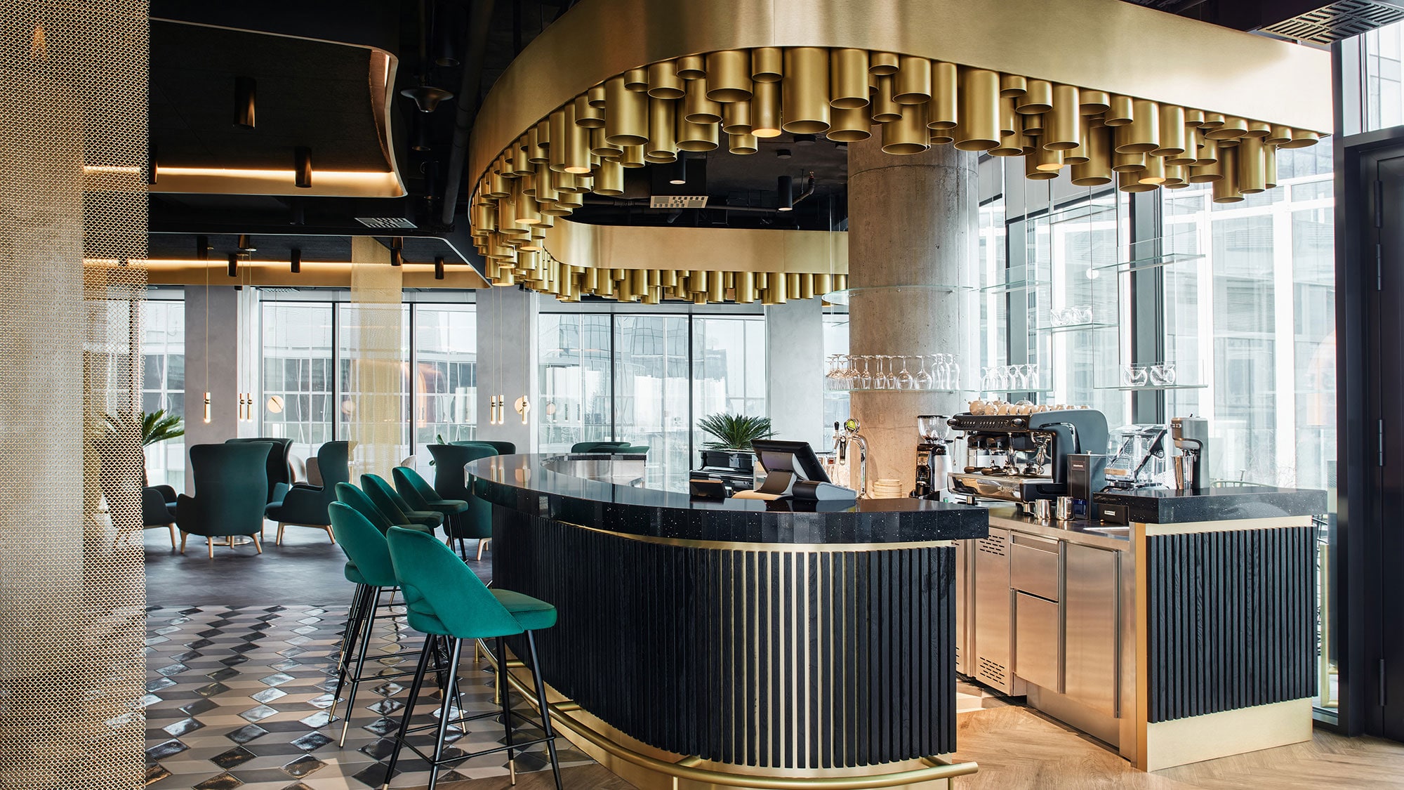 Image of H Crowne Plaza Silestone 5 in The bold black of Silestone Et Marquina for one of Switzerland’s most awarded (and beautiful) bars - Cosentino