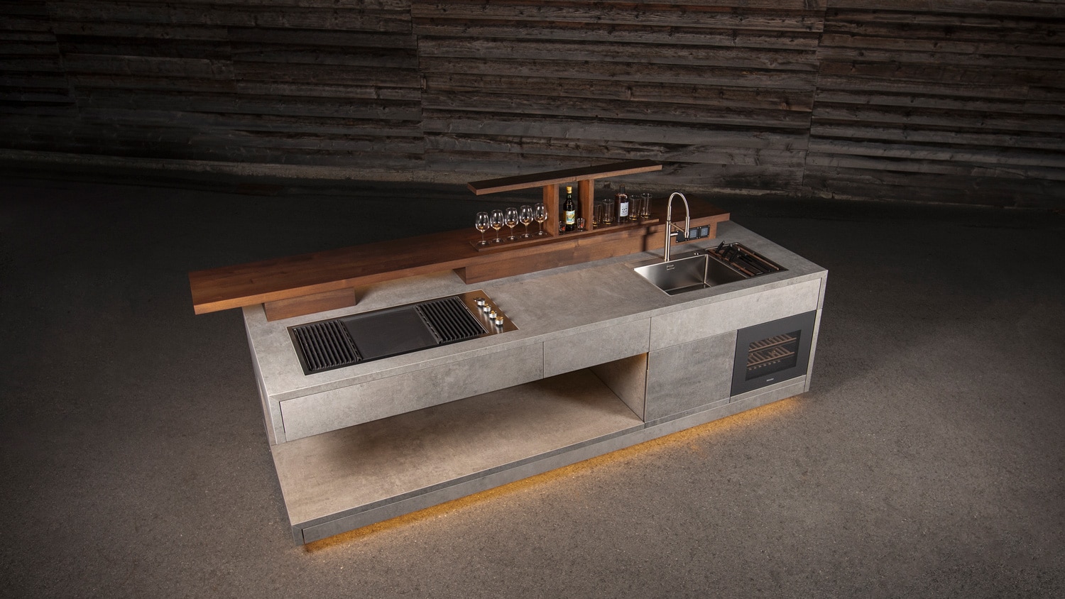 Image of Prime Two Widnau7 in The perfect rustic outdoor kitchen with Dekton and Urban Bonfire - Cosentino