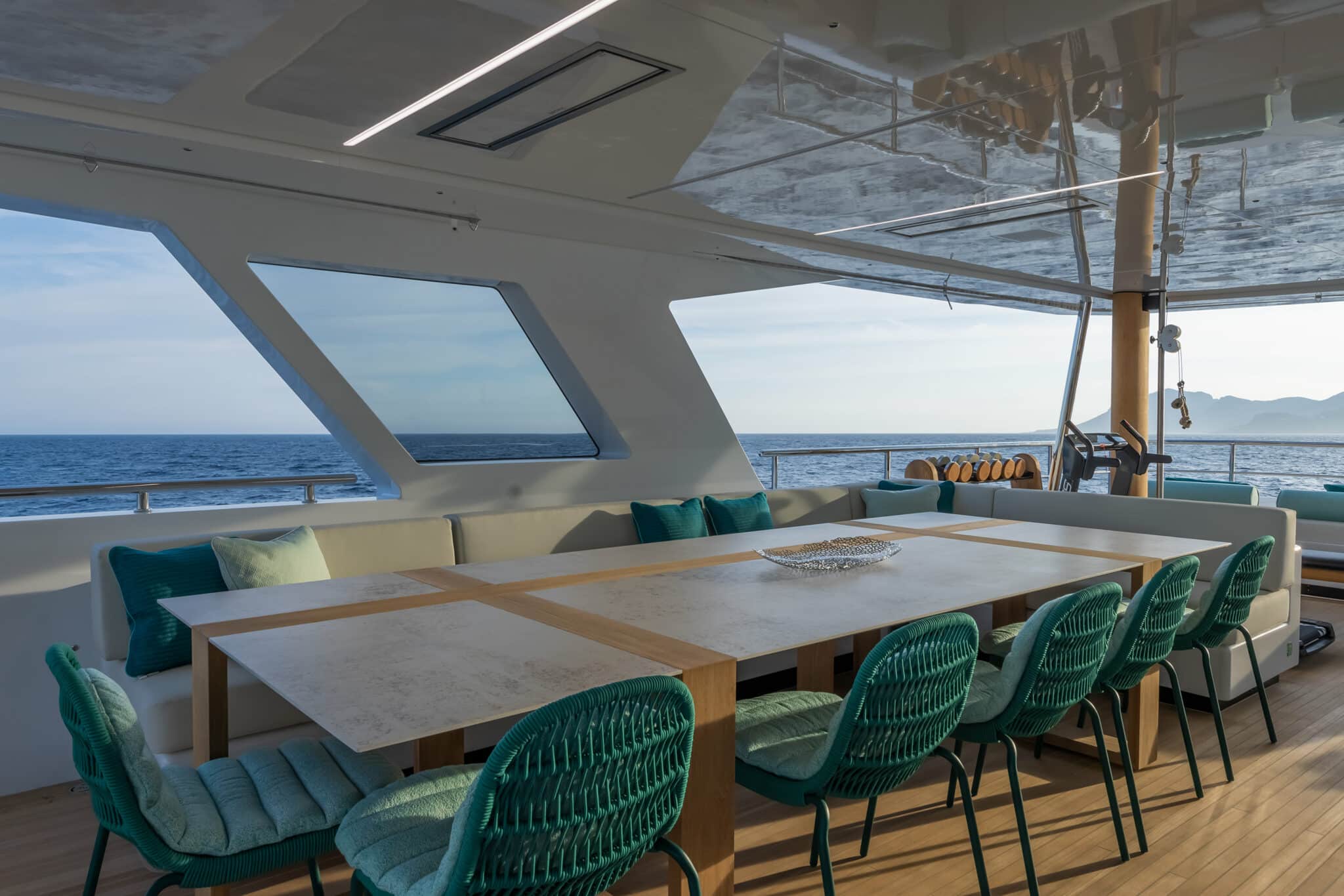 Image of RSY 38M EXP EMOCEAN Sundeck dining area 02 scaled 1 in Emocean by Rosetti Super Yacht - Cosentino