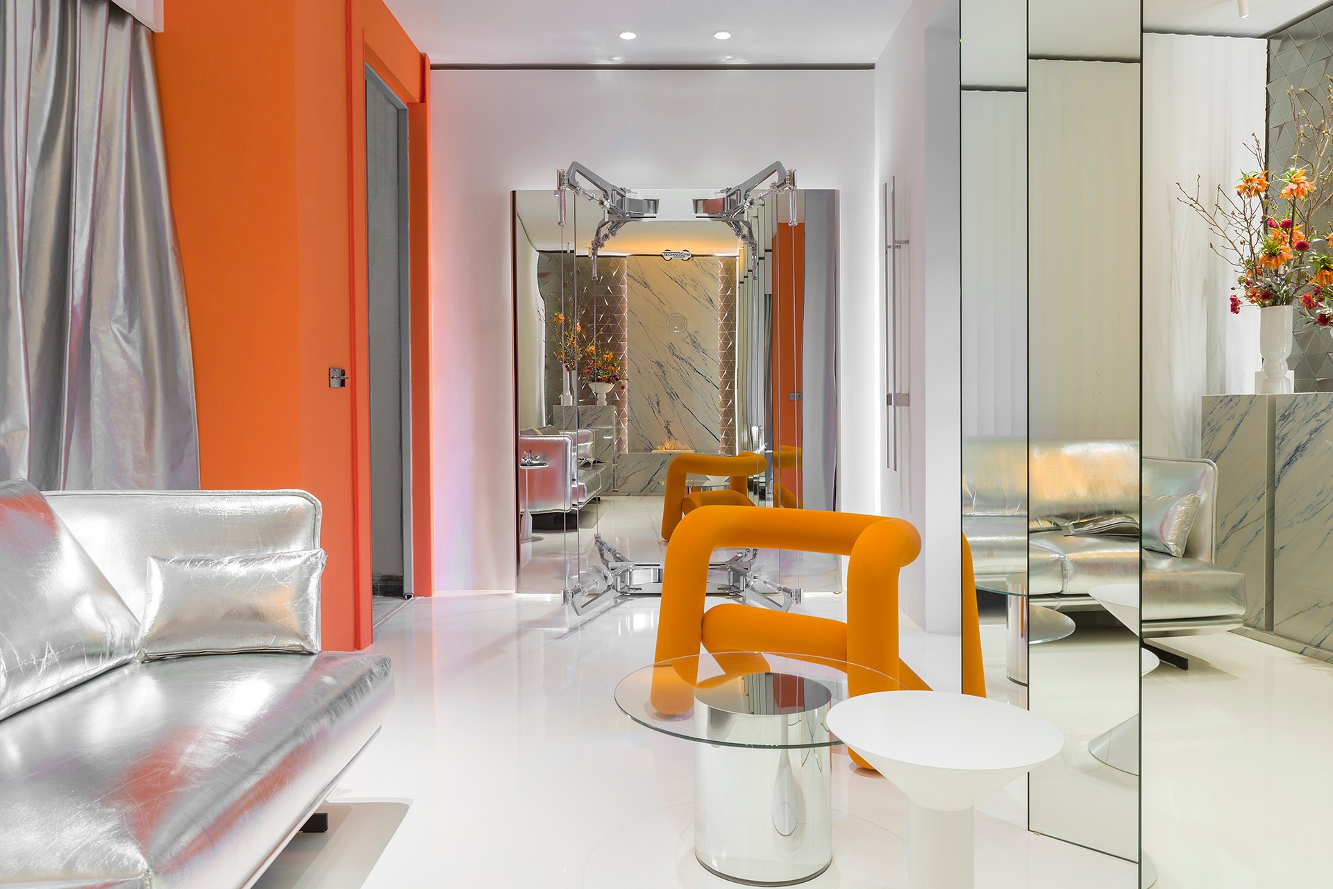 Image of 22. casa decor 2022 espacio sinmas studio salon Bajas3 in The innovation of Dekton iD in a highly versatile living room - Cosentino