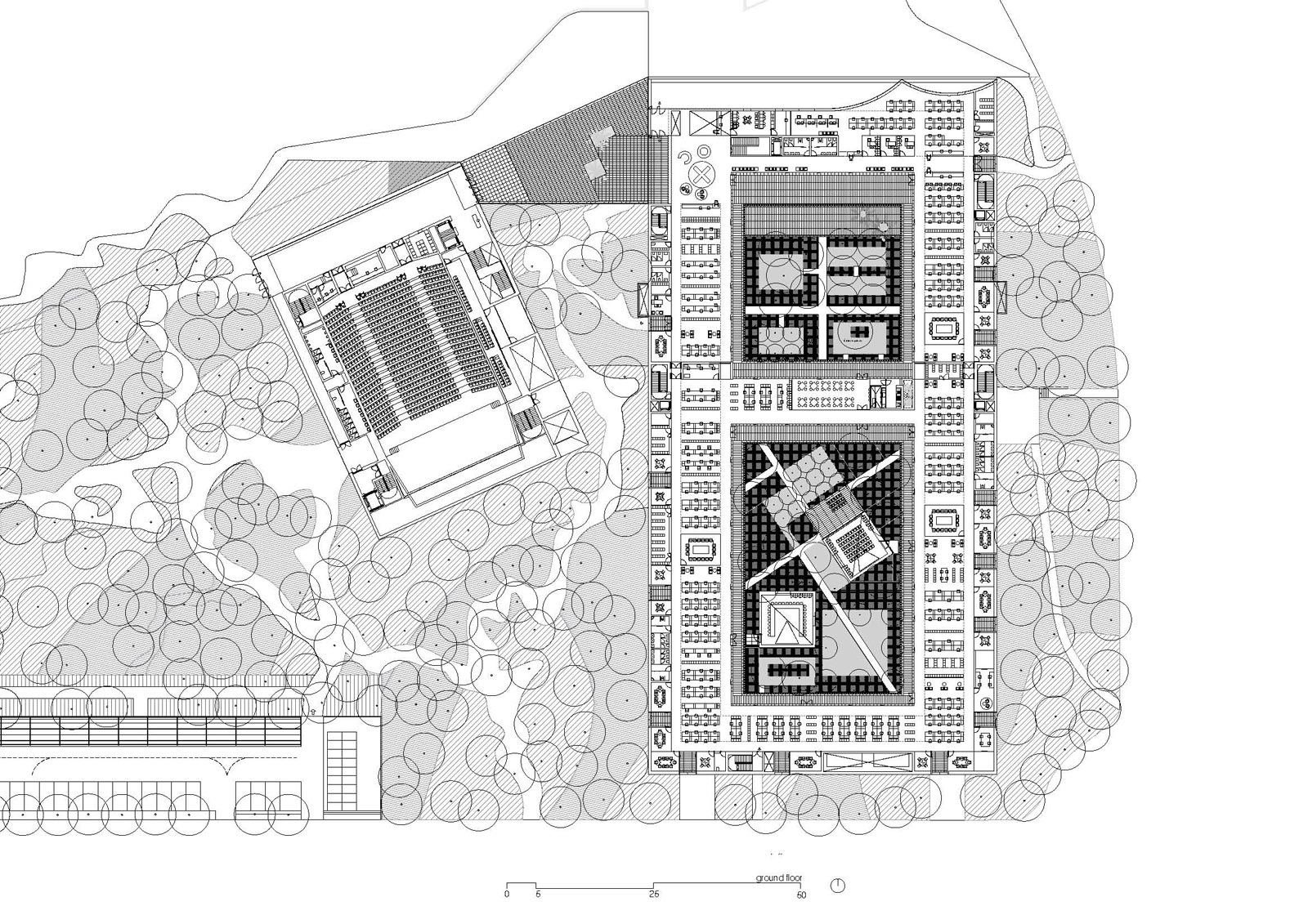 Image of 20220818 AlcoleaTarrago UniversidadMalaga Plans 1 in Pabellón de Gobierno de la Universidad de Málaga - Cosentino