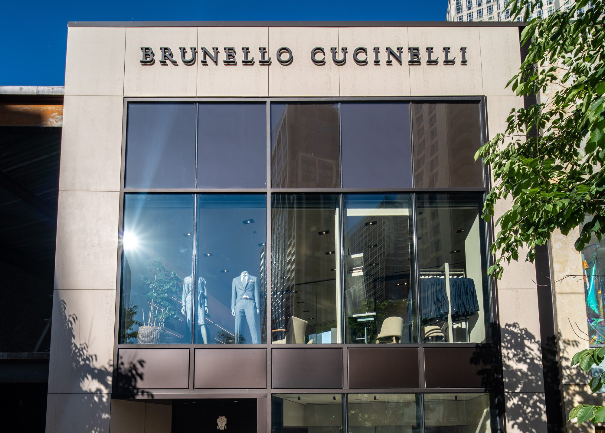 Image of Cosentino Brunello Cucinelli 1 of 1 in A luxurious facade for the Burnello Cucinelli flagship store in Chicago - Cosentino