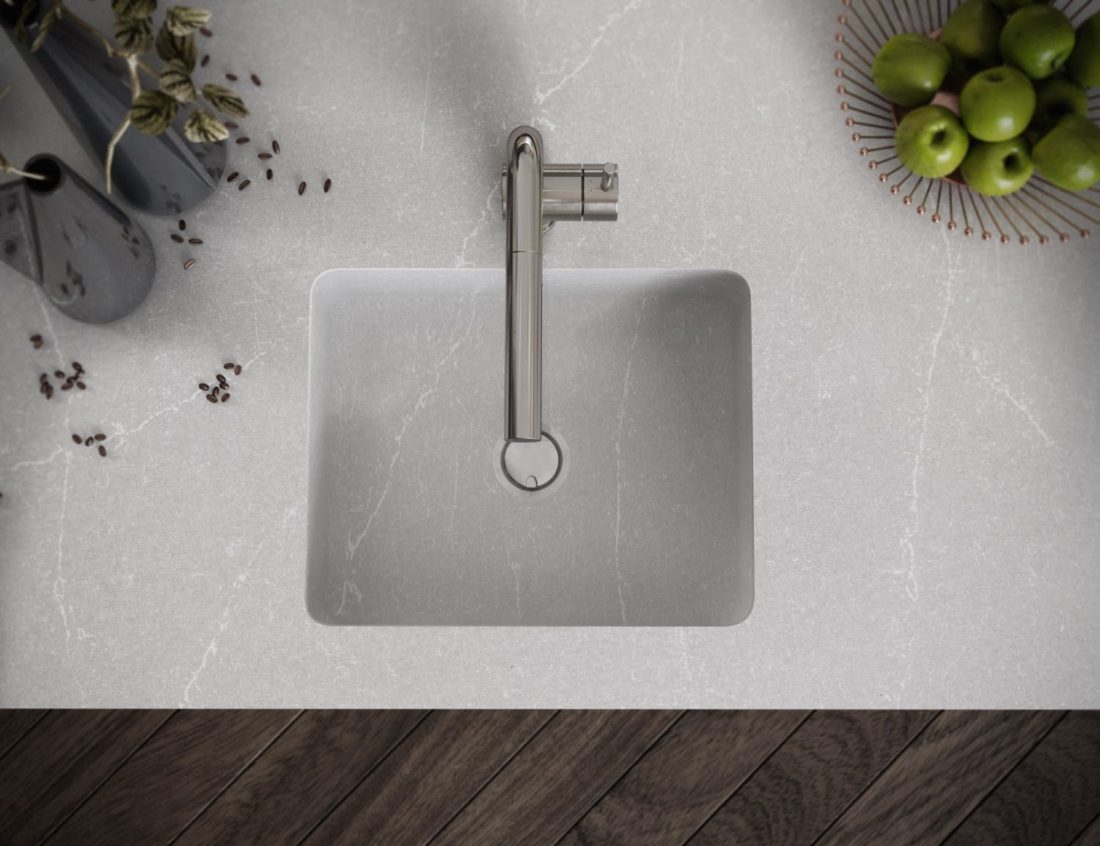 Image of Silestone Integrity Q Desert Silver 1 in Kitchen Sinks - Cosentino