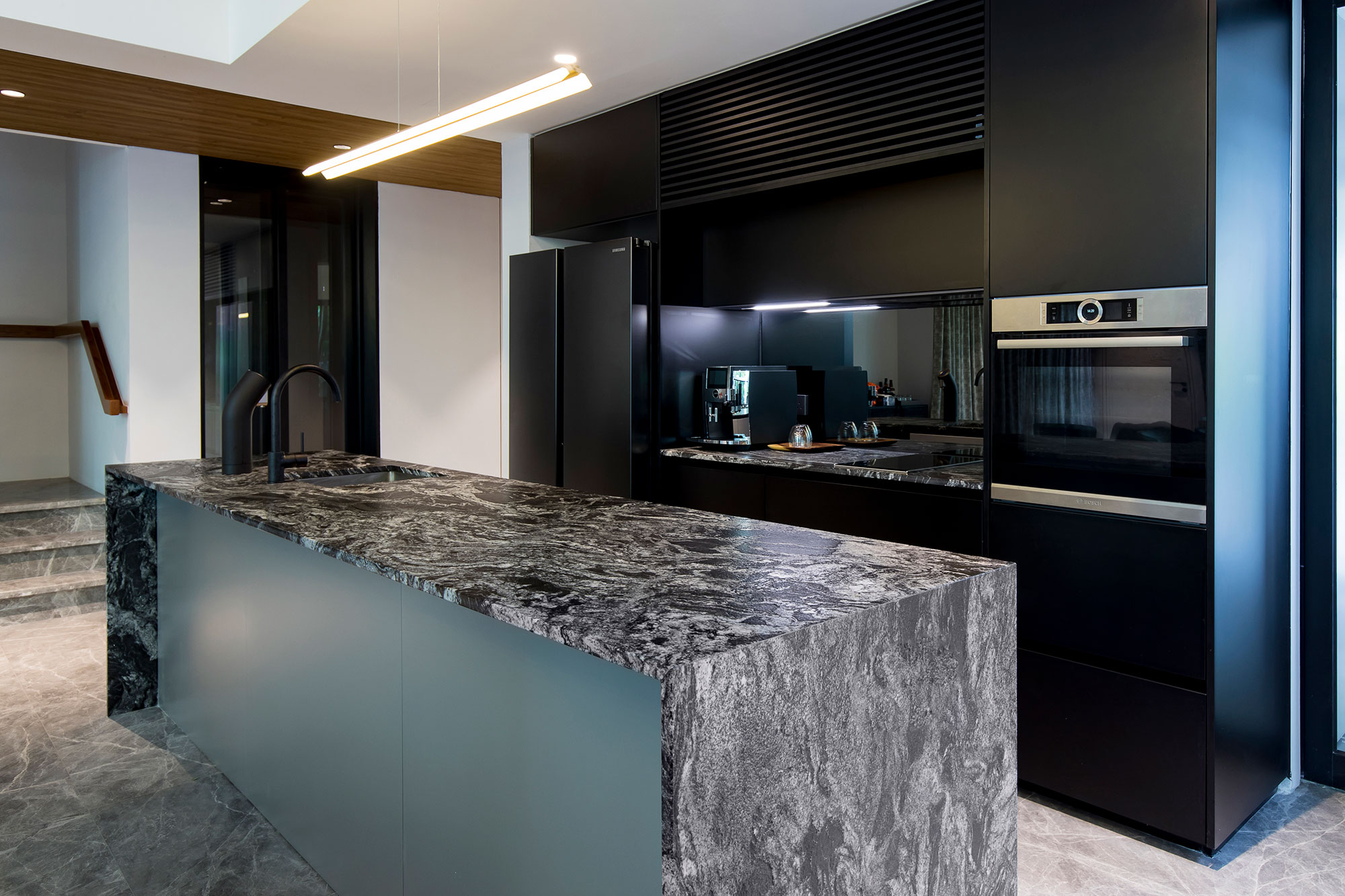 Image of Kyoob Architects Residential Project 13 in Dekton, the material of choice for easy-to-clean, UV and humidity resistant surfaces in a modern villa - Cosentino