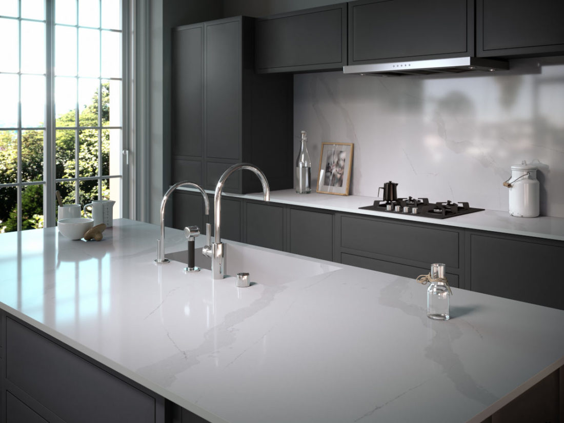 Image of Silestone Kitchen Europea Classic Calatta in Inspiration for designing your black kitchen - Cosentino
