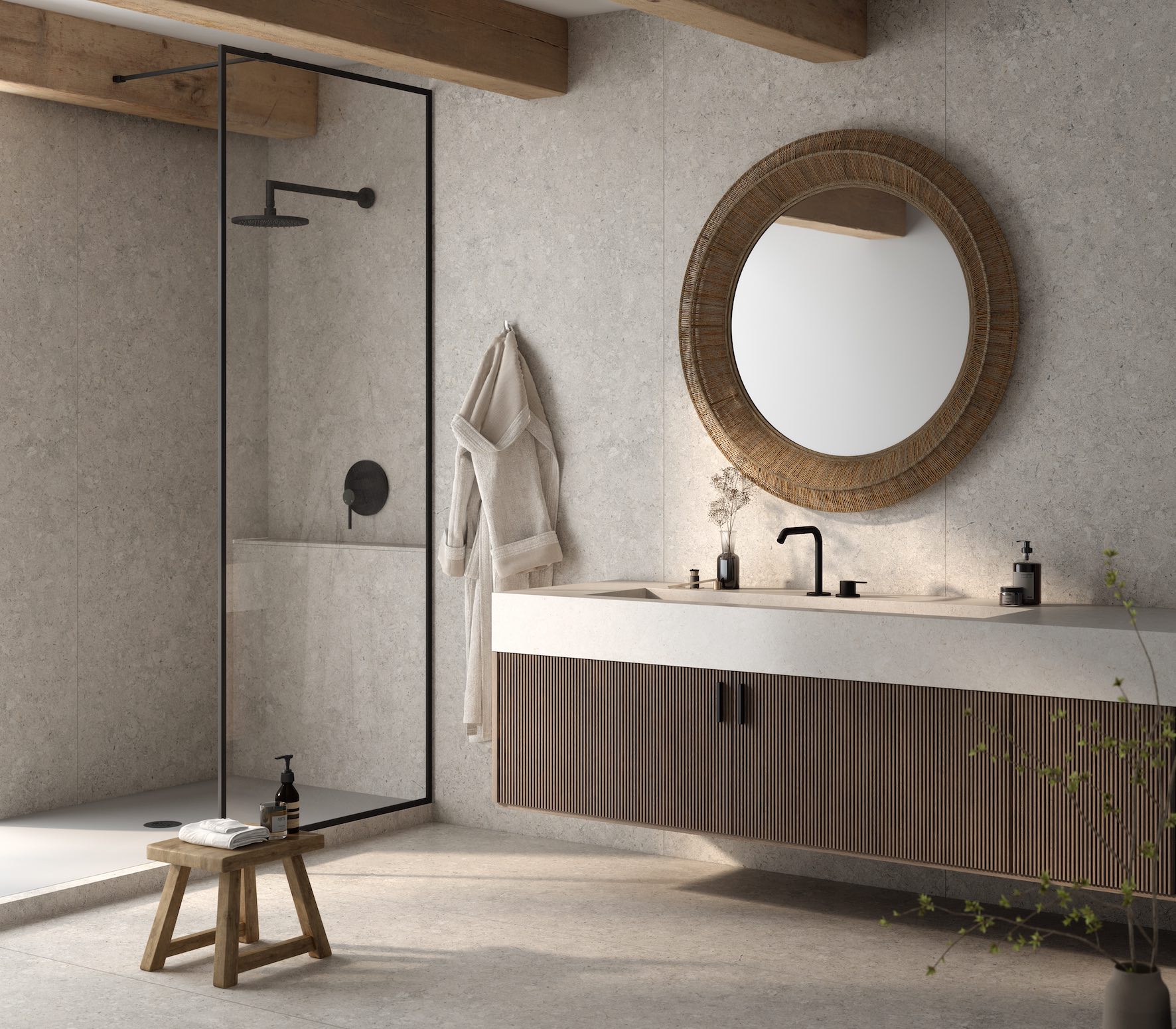 Image of Bathroom Dekton Pietra Kode VK03 Grigio in Inspiration - Cosentino