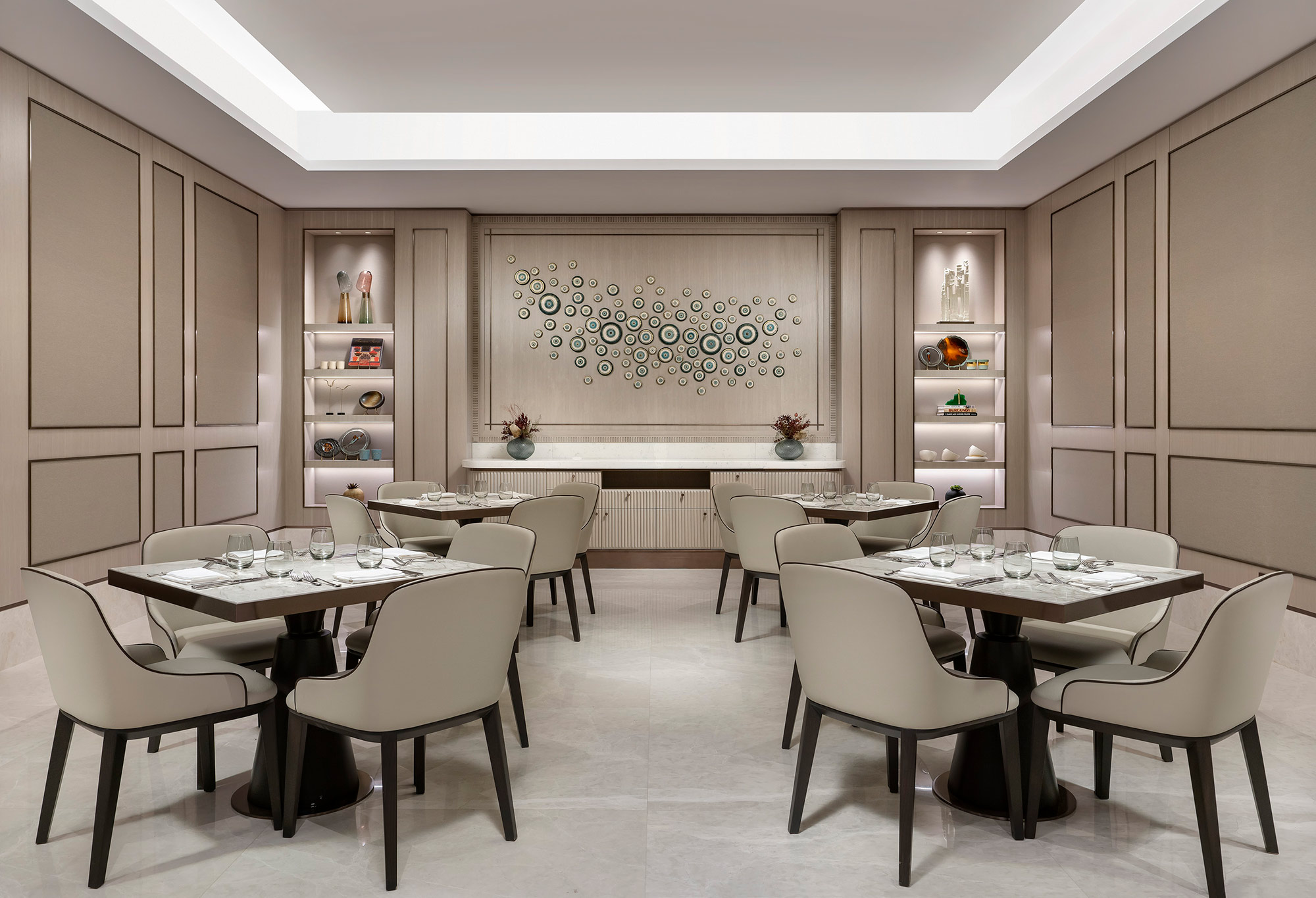 Image of The Restaurant Emaar 1 in Dekton and Silestone, the sturdy and stylish surfaces chosen to enhance the luxurious design of a new 5-star hotel in Istanbul - Cosentino