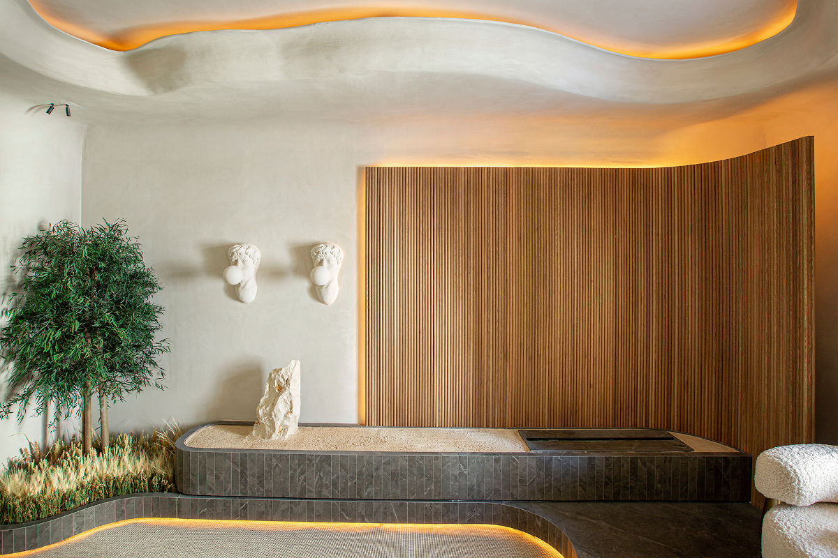 Image of casa decor 2023 espacio conceptual juka 06 in A lounge for relaxation and calm - Cosentino