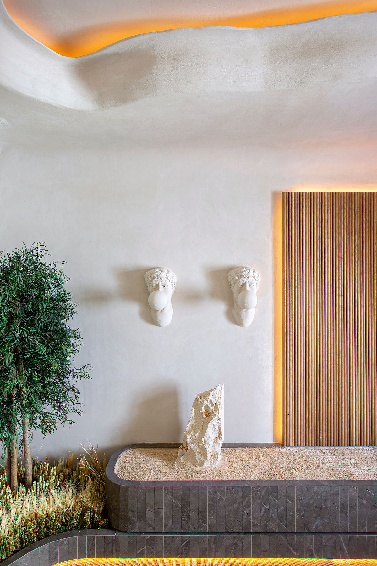 Image of casa decor 2023 espacio conceptual juka 07 in A lounge for relaxation and calm - Cosentino