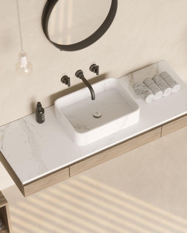 Image of washbasins marie top in Vanities  - Cosentino