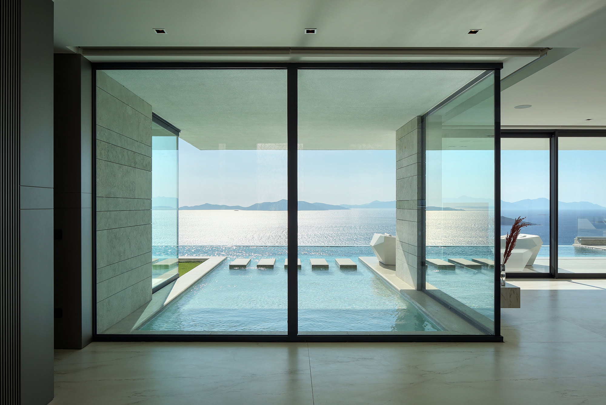Image of Bodrum Villa 17 in An exceptional modern haven facing the Aegean Sea that uses Dekton to blur the boundaries between inside and outside - Cosentino