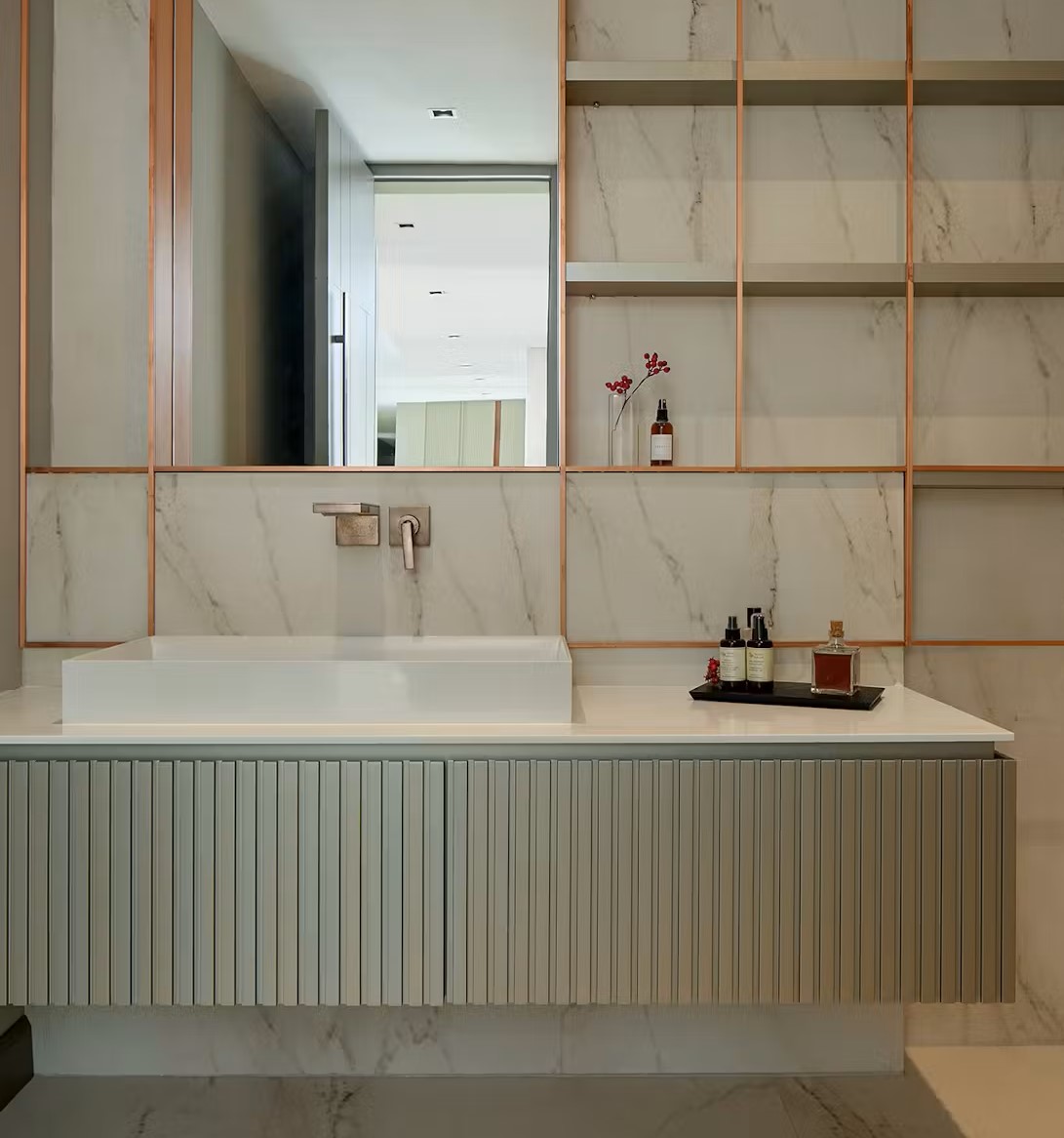 Image of Bodrum Villa 27 2 in Two full-fledged bathrooms covered by Dekton at Ben Adams - Cosentino