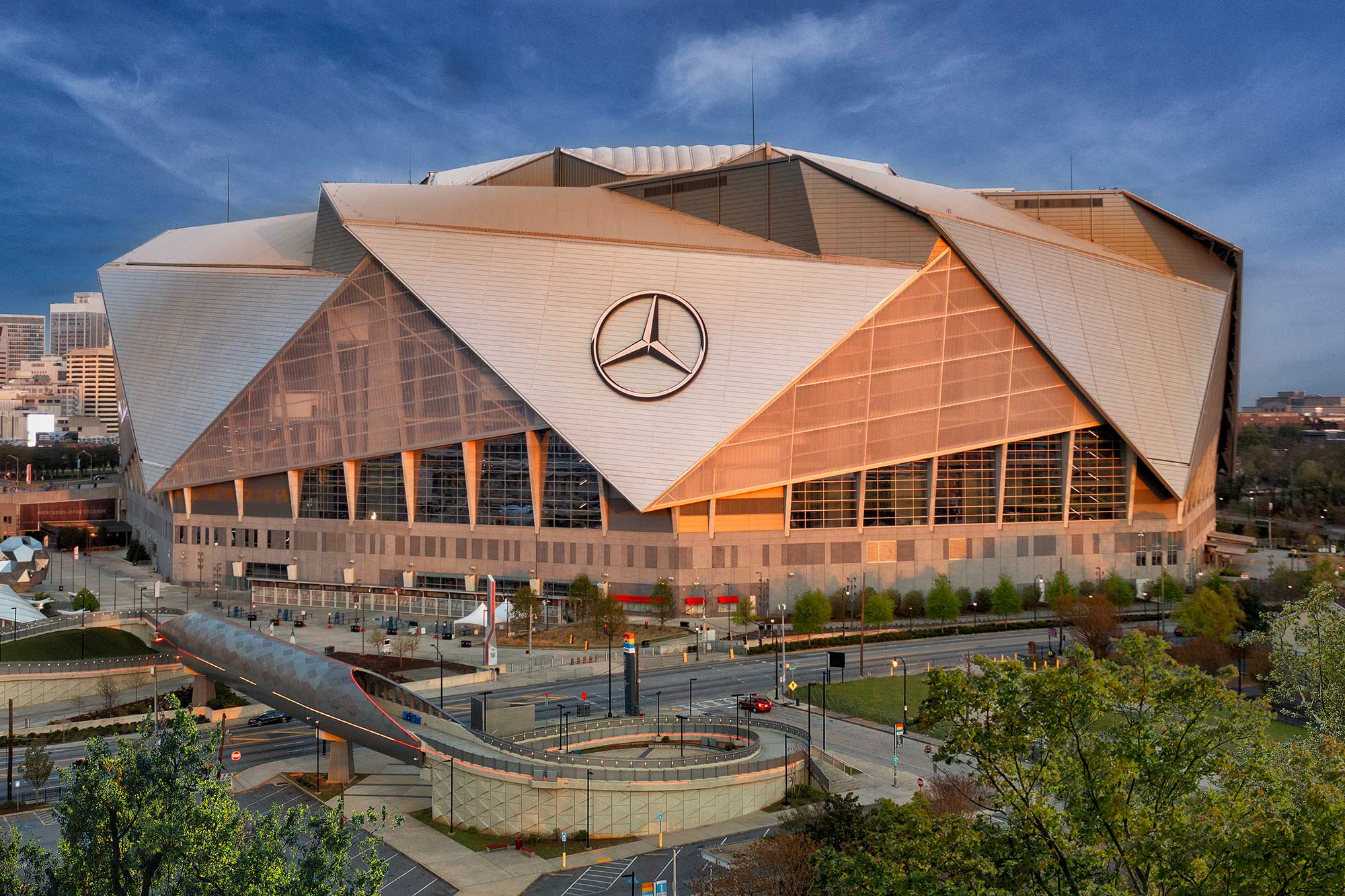 Image of Mercedes Benz Stadium 3 in Dekton featured as flooring in the Mercedes-Benz Stadium - Cosentino