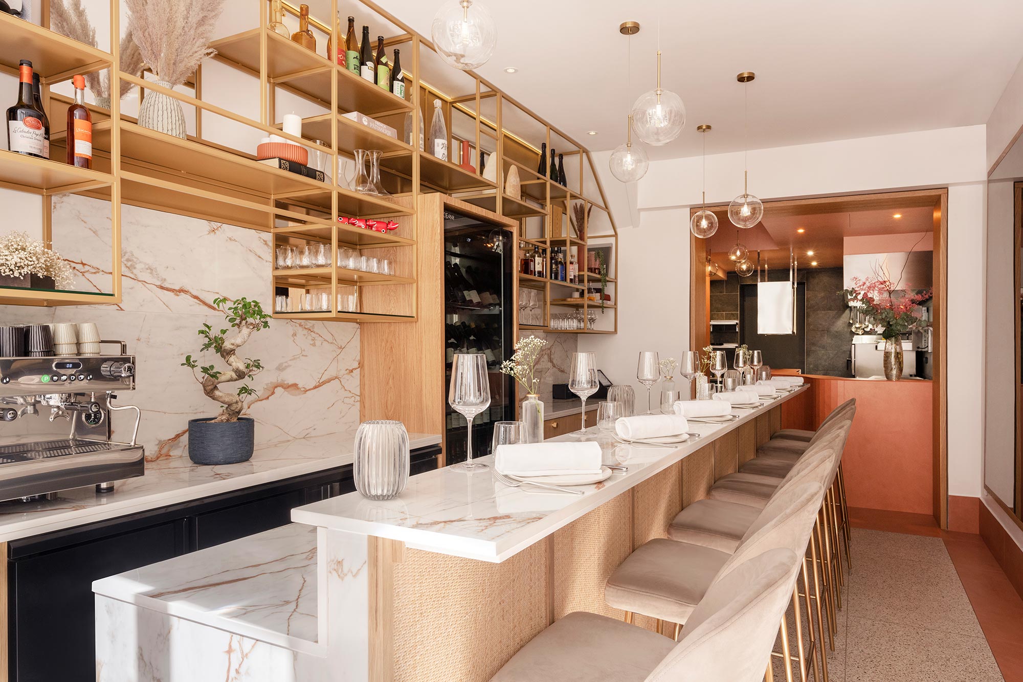 Image of Akabeko Restaurant 8 in A Mediterranean style home with a contemporary character thanks to Dekton - Cosentino