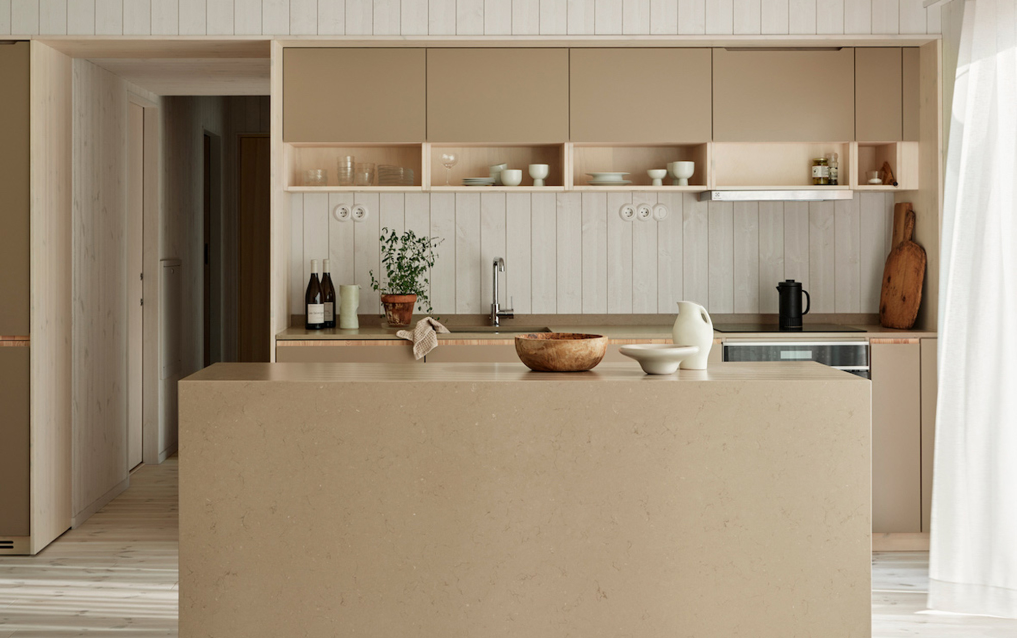 Image of home of Designer Elin Alemdar cover in Wood and Dekton: a delicate combination for the Nieves table - Cosentino