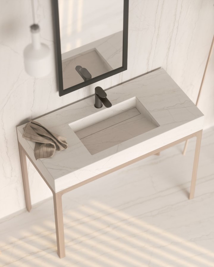 Image of washbasins simplicity in Praustuvai - Cosentino