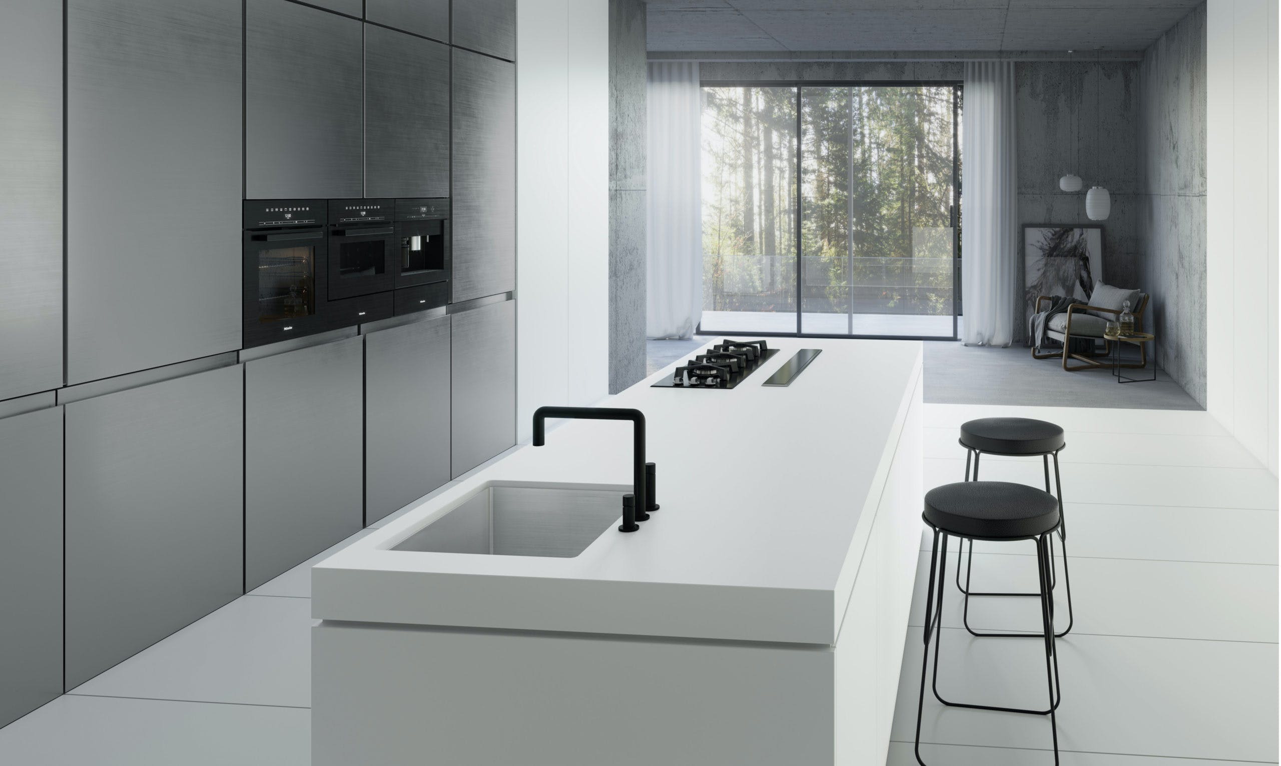 Image of Dekton Kitchen Uyuni 2 1 scaled 1 in Dekton® Uyuni - den reneste og mest avanserte hvitfargen - Cosentino
