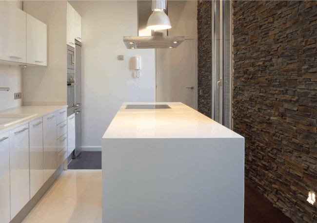 Image of small kitchen silestone in White Essentials: Trend for white kitchens - Cosentino