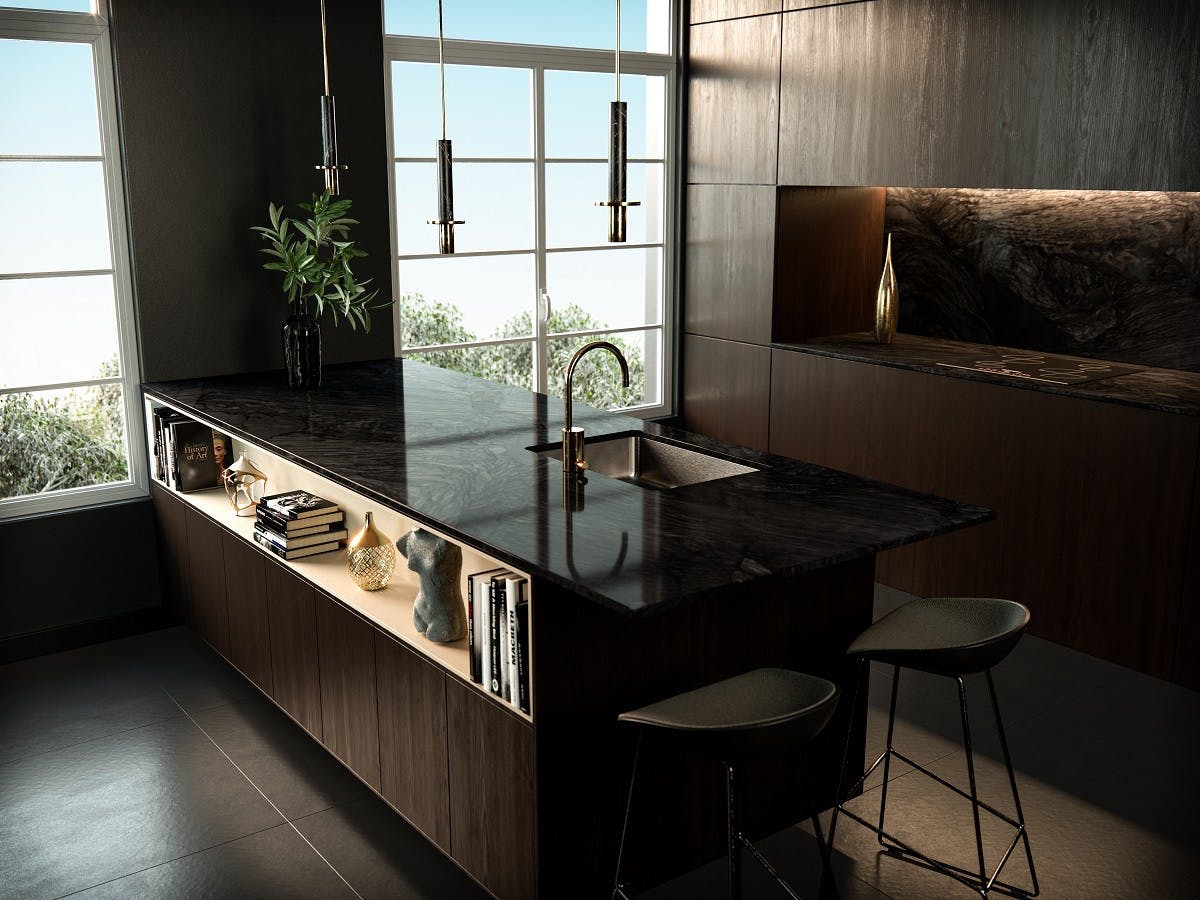 Image 21 of cocina negra medida in Seven ideas to refresh your kitchen - Cosentino