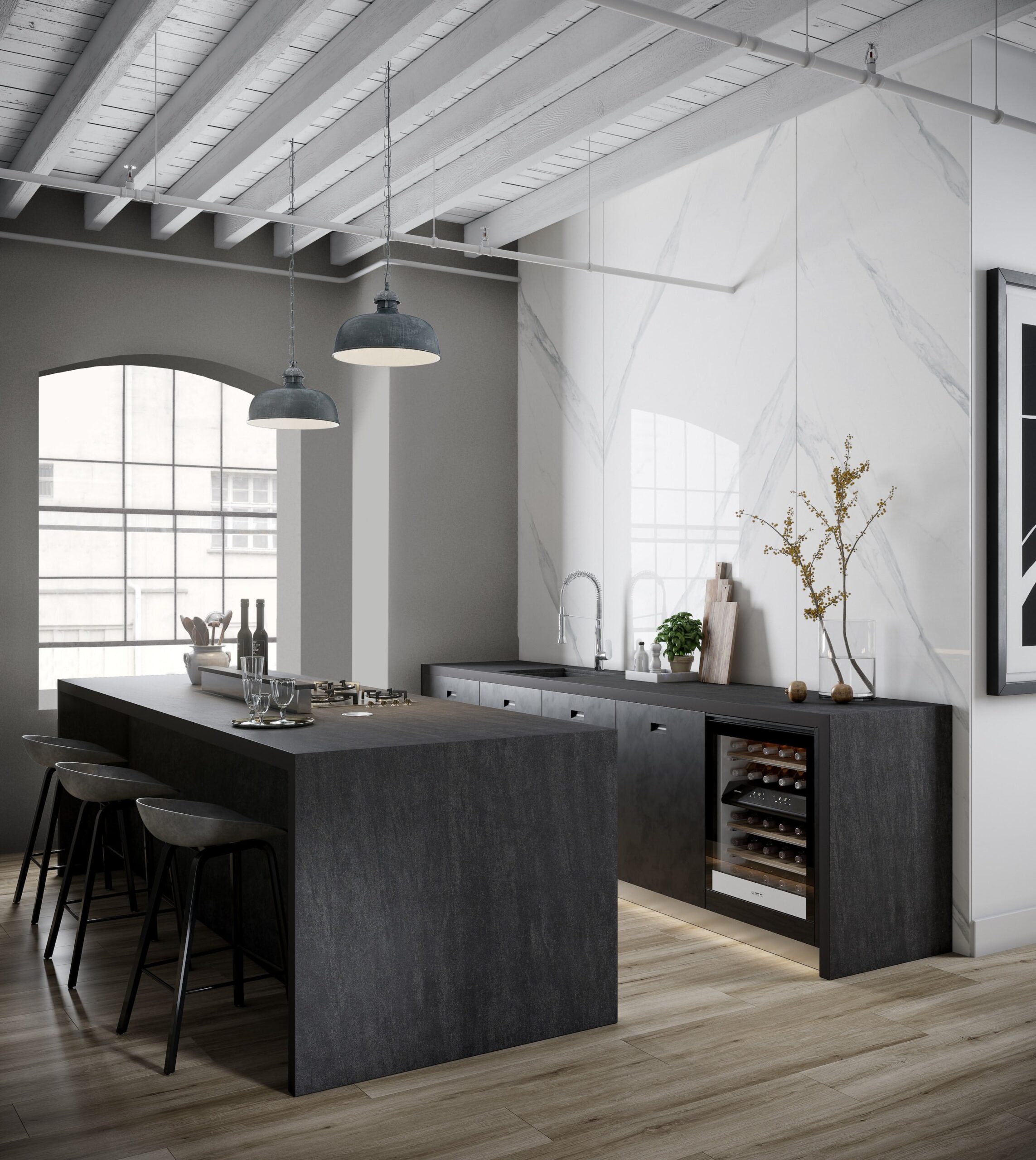 Image of Dekton Kitchen Bromo 3 2 1 scaled in The Top 7 Kitchen Makeover Trends - Cosentino