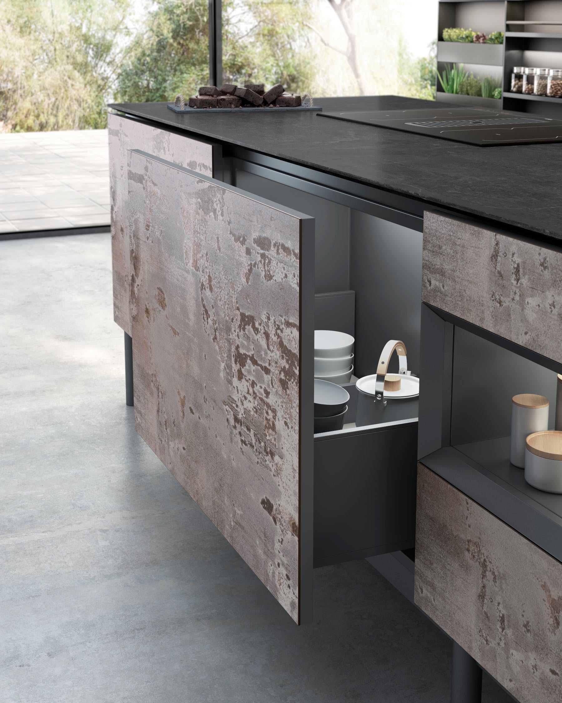 Image of Dekton Kitchen Trilium Detalle 1 1 in How to organise your kitchen and keep it that way - Cosentino