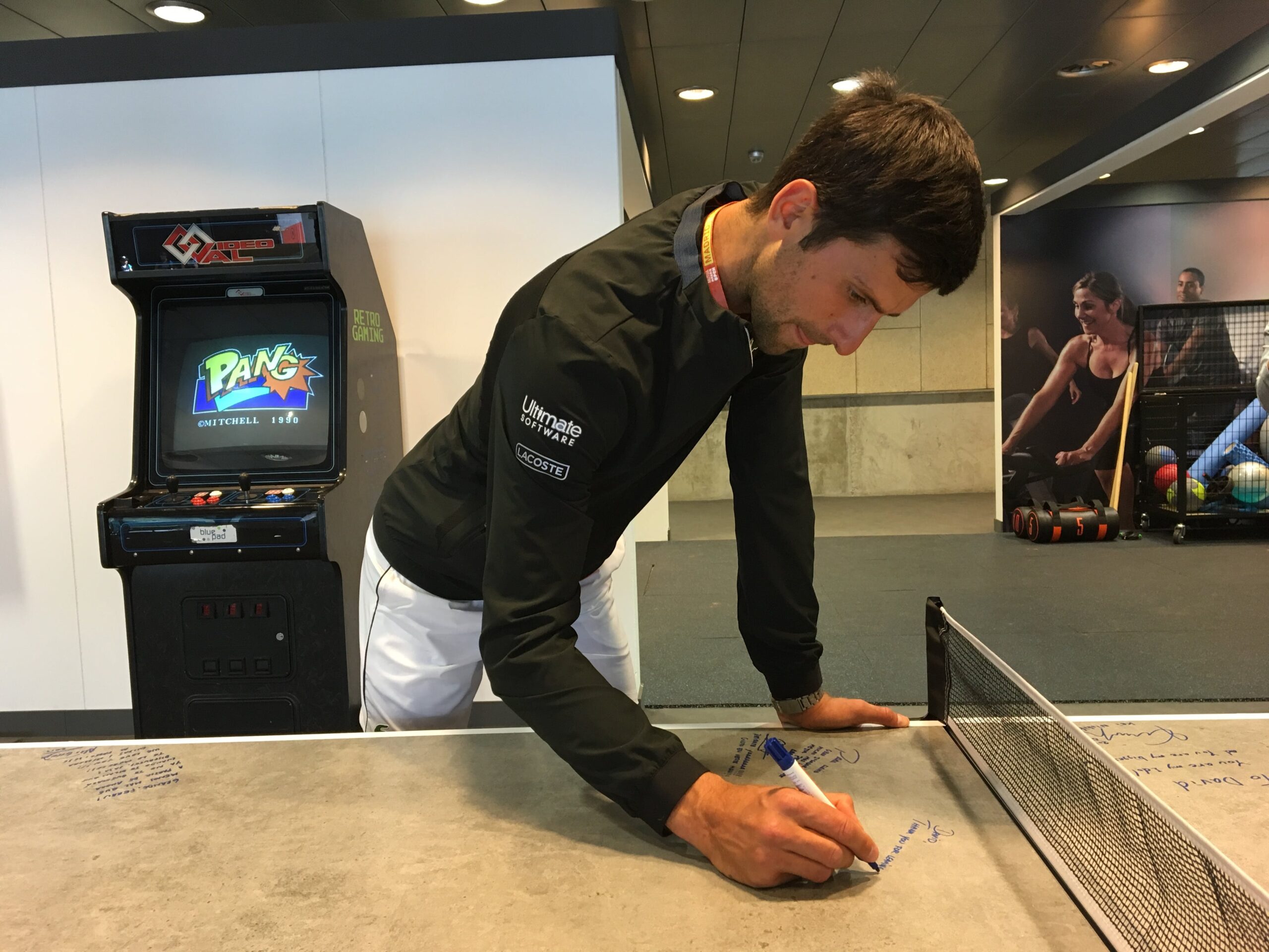 Image 37 of Novak Djokovic Dekton by Cosentino´s ping pong table 1 1 scaled in Dekton® stars at the Mutua Madrid Open - Cosentino