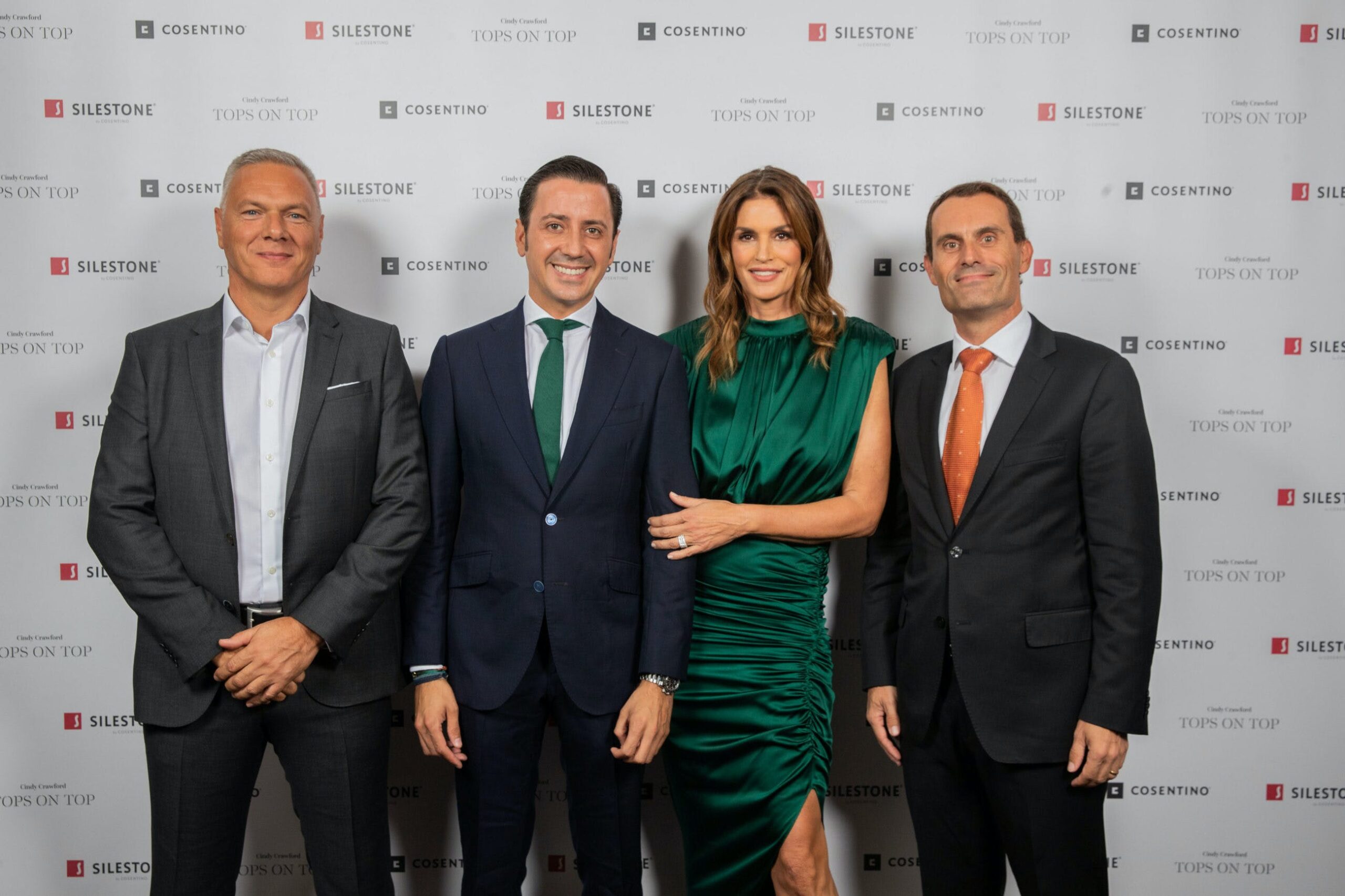 Image 35 of Paul Gidley Eduardo Cosentino Cindy Crawford Pedro Parra 3 scaled in Silestone® Presents its New "Tops on Top 2019" Campaign Featuring Cindy Crawford - Cosentino