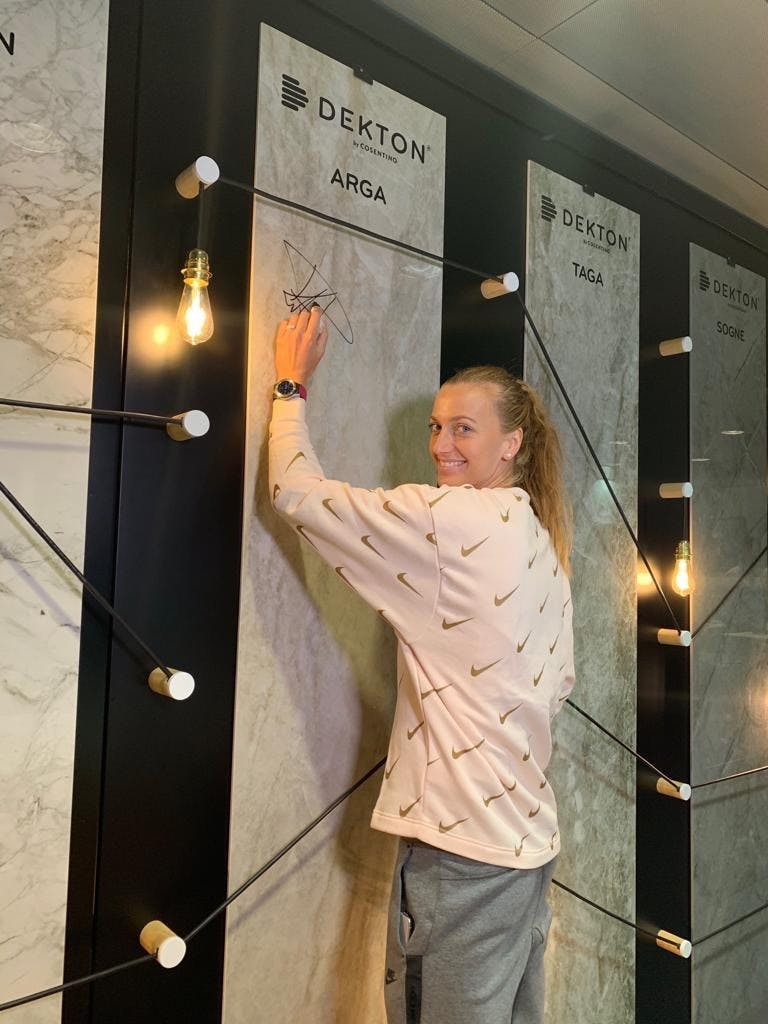 Image 39 of Petra Kvitová en Salon Cosentino en MMO 2019 2 1 in Dekton® stars at the Mutua Madrid Open - Cosentino