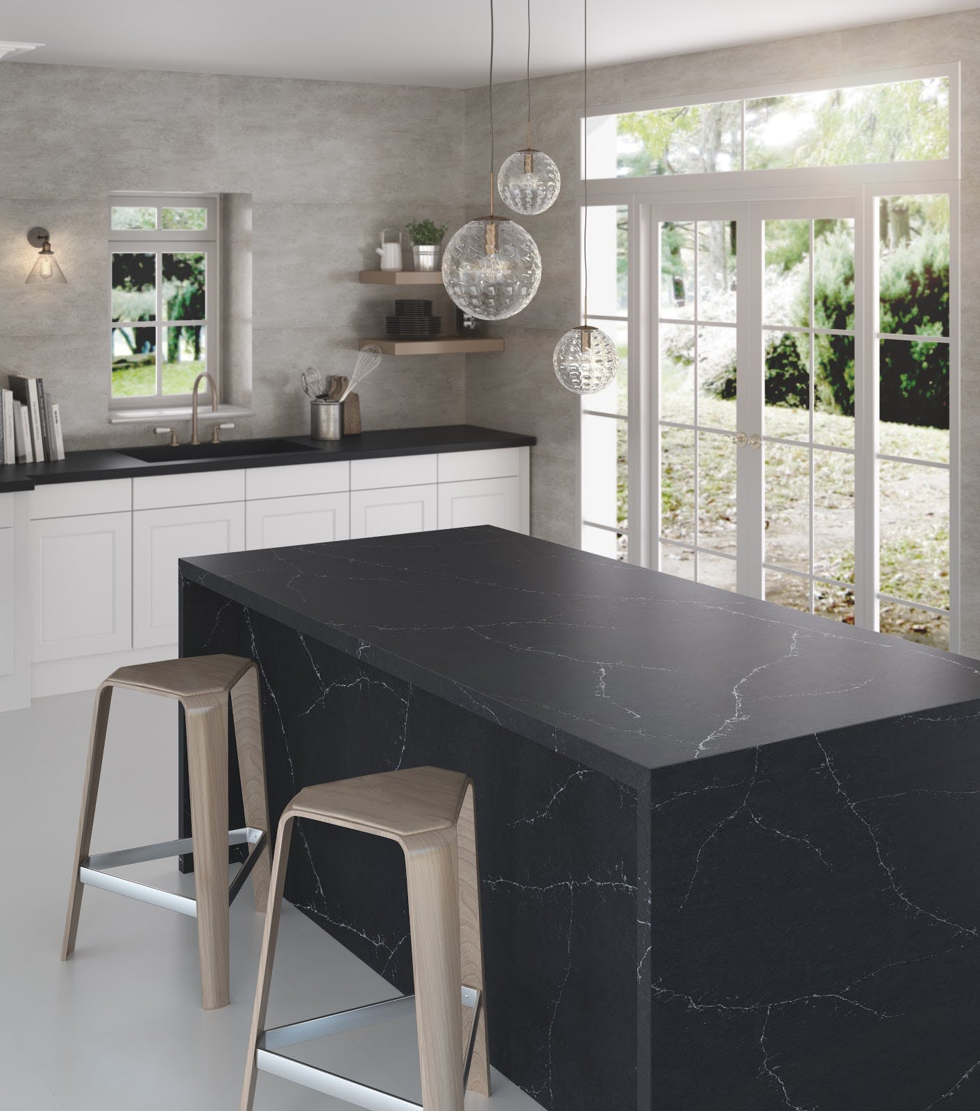 Image of RS11272 Silestone Kitchen Eternal Charcoal Soapstone 2 in Compact kitchens: Who says they're a disadvantage? - Cosentino