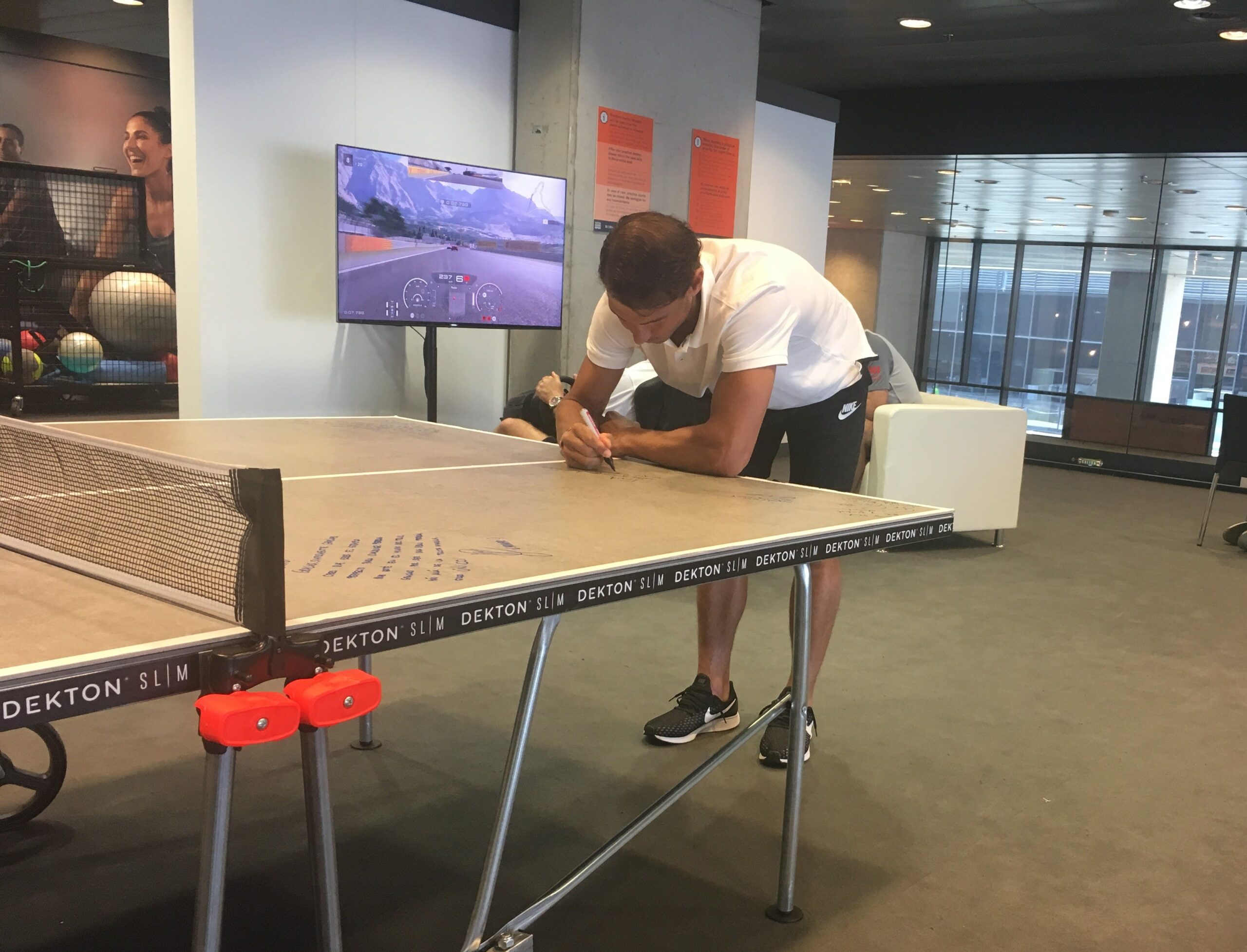 Image 35 of Rafa Nadal Dekton by Cosentino´s ping pong table 1 scaled in Dekton® stars at the Mutua Madrid Open - Cosentino
