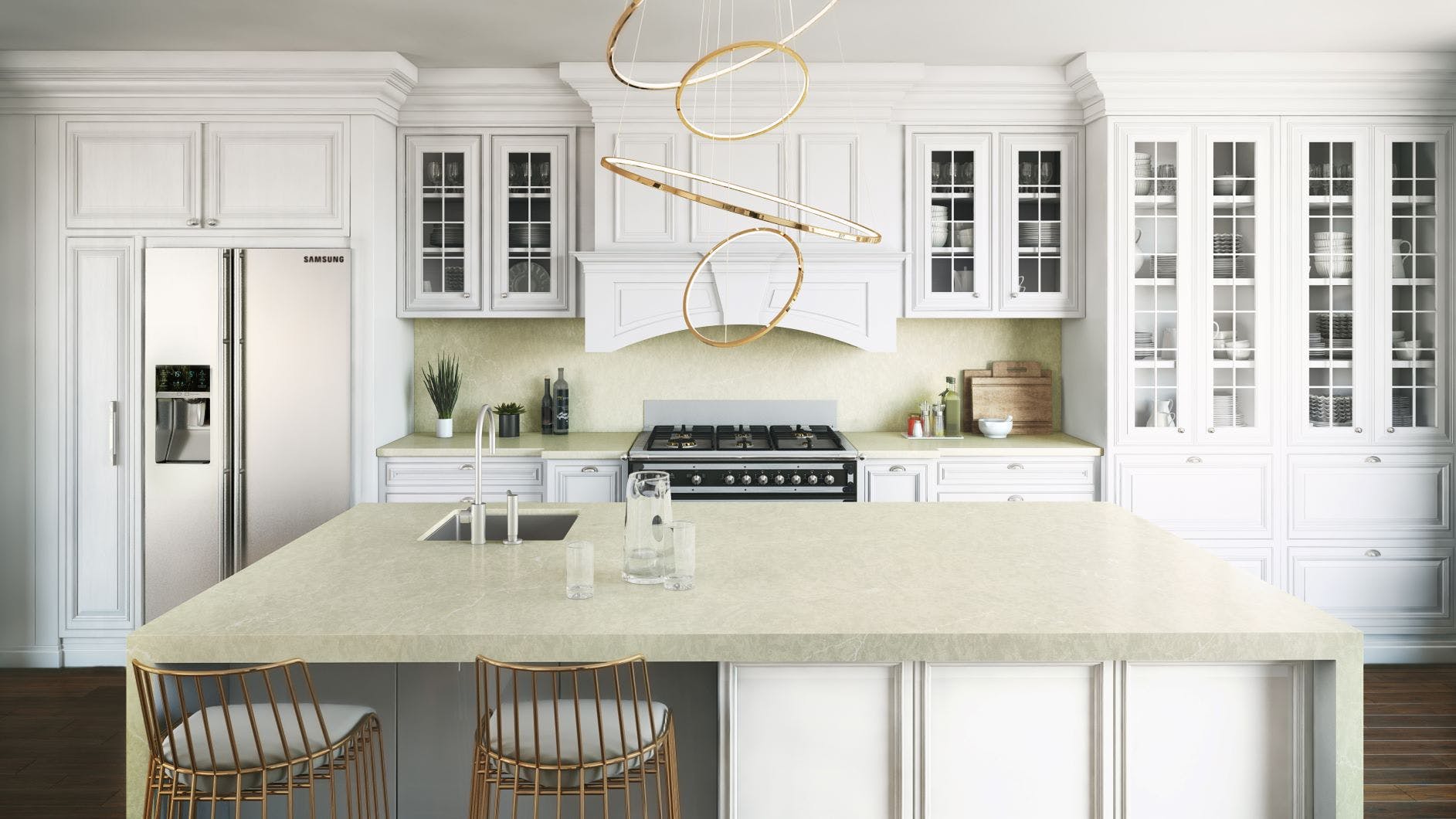Image 37 of Silestone Silken Pearl Kitchen 1 in New additions to "Eternal", the best-selling Silestone® colour collection - Cosentino